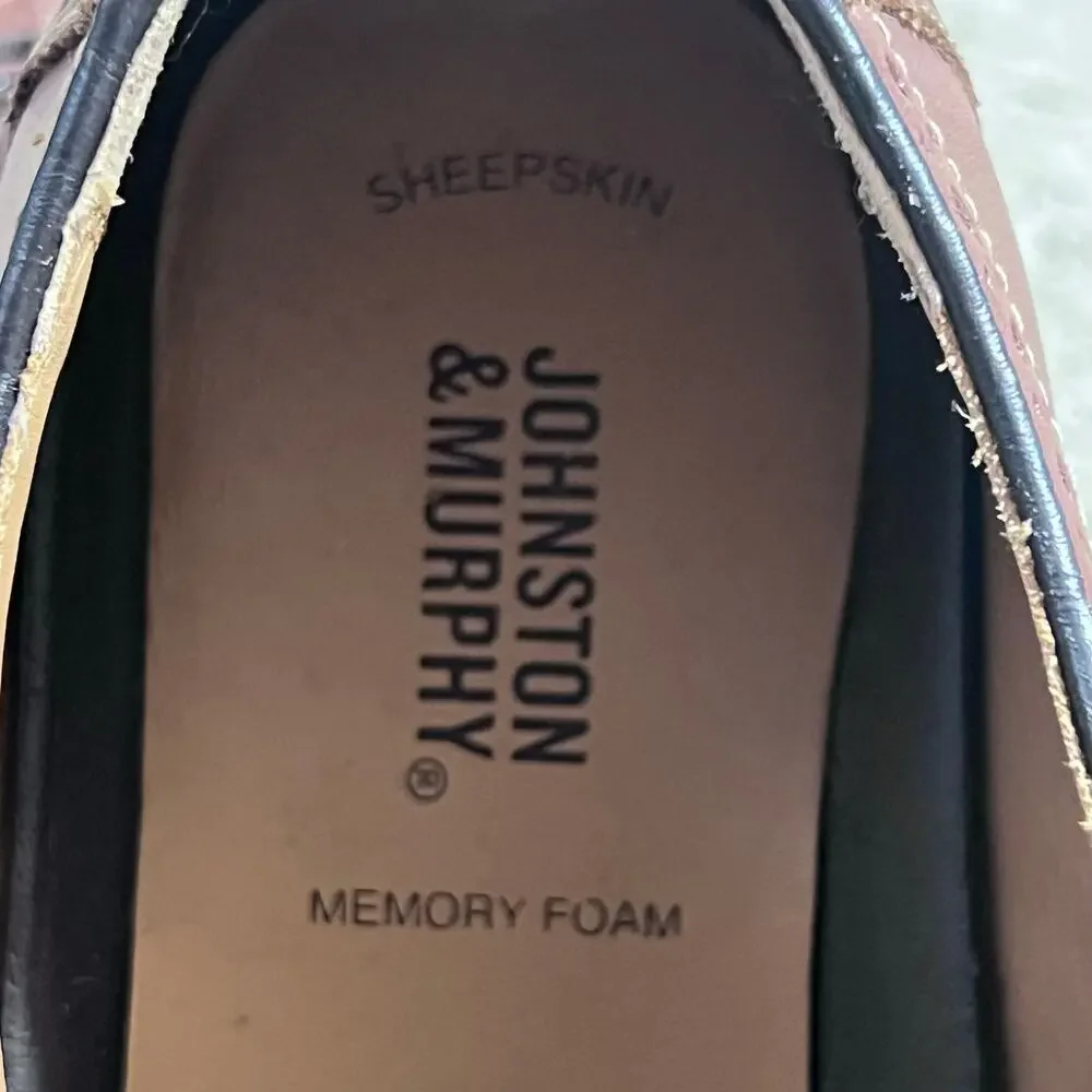 Johnston & Murphy Men’s Shoes Tan Holden Wingtip Size 9M 20-8370 - Picture 4 of 5